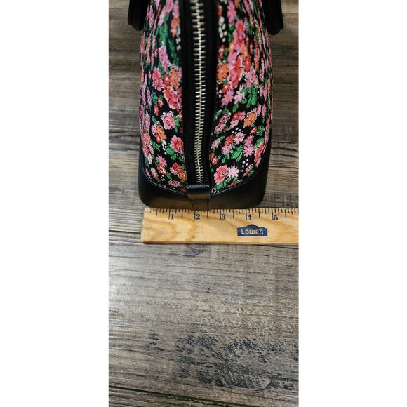 NWOT Coach Posey Cluster Floral Sierra Satchel Black/Pink # F57622 - Picture 7 of 12